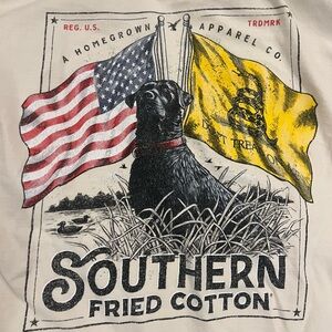 Southern fried cotton, long sleeve T-shirt, extra large.
